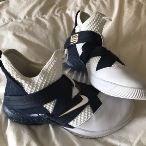 Nike Lebron Soldier 12 White and Navy